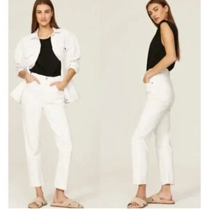 AGOLDE Los Angeles Sophie White‎ Denim High Rise Skinny Jeans Size 28